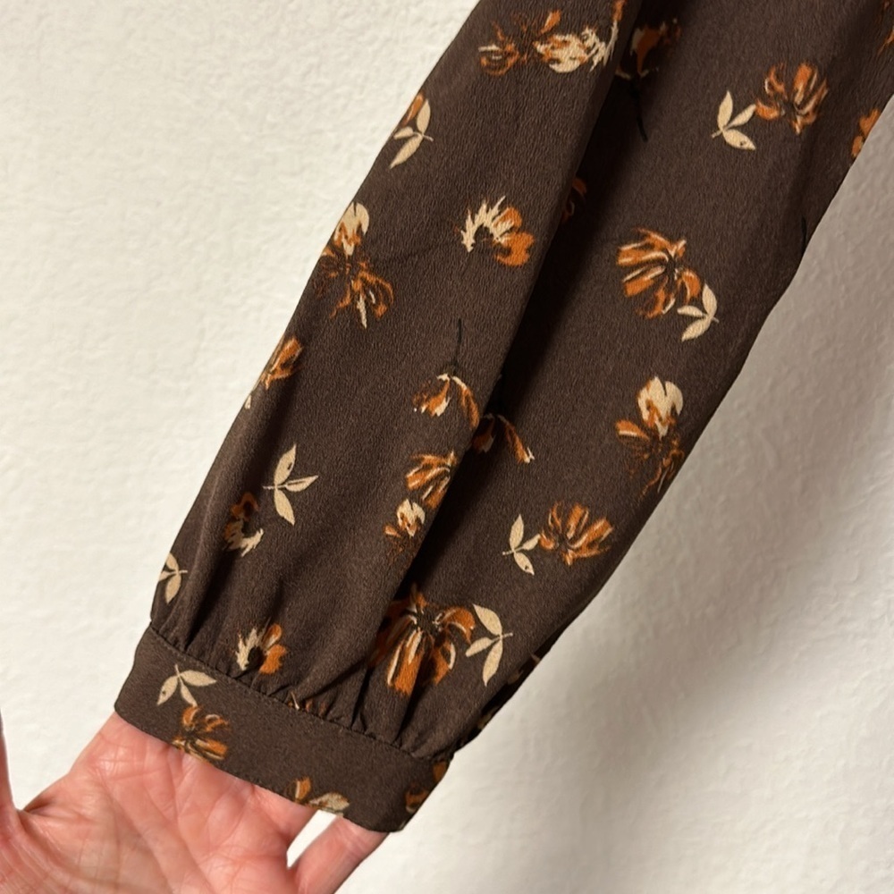 Moussy Brown Floral Midi Dress - Picture 7 of 16